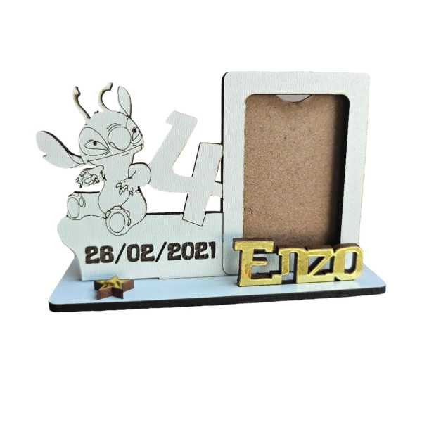 Kit Mini Porta Retrato Lembrancinha Disney Lilo Stitch Disney - MDF