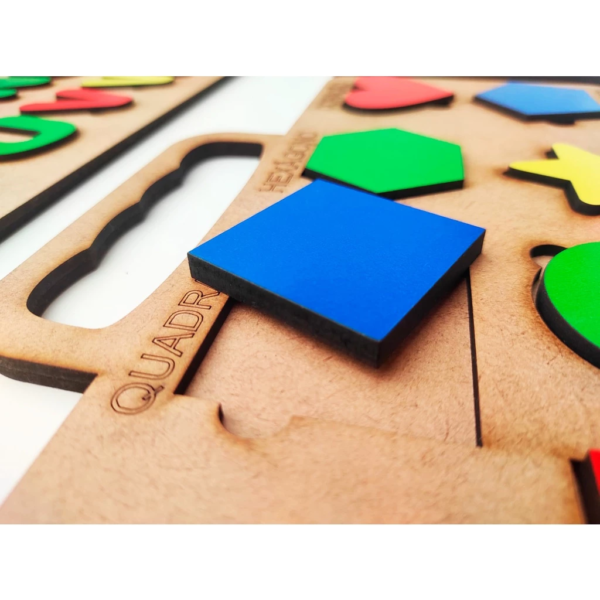 Brinquedo Tabuleiro Educativo Kit Alfabeto/numero/formas Mdf - Image 3